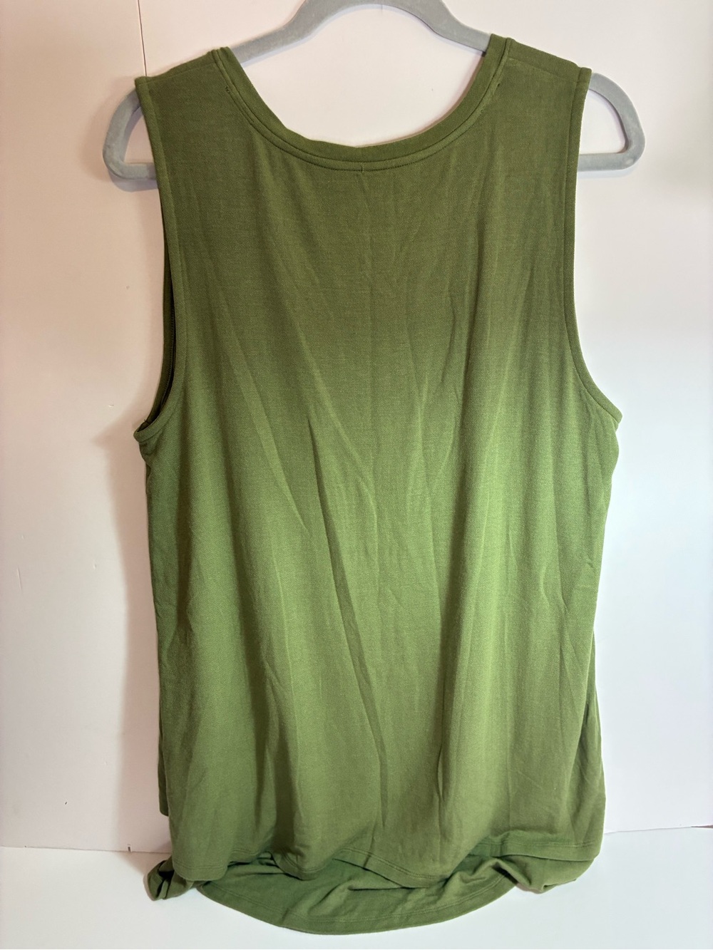 Soft Surroundings Olive & Coral Pink V‑Neck Tunic Tanks | Size XL (NWT Set of 2) - Picture 5 of 16
